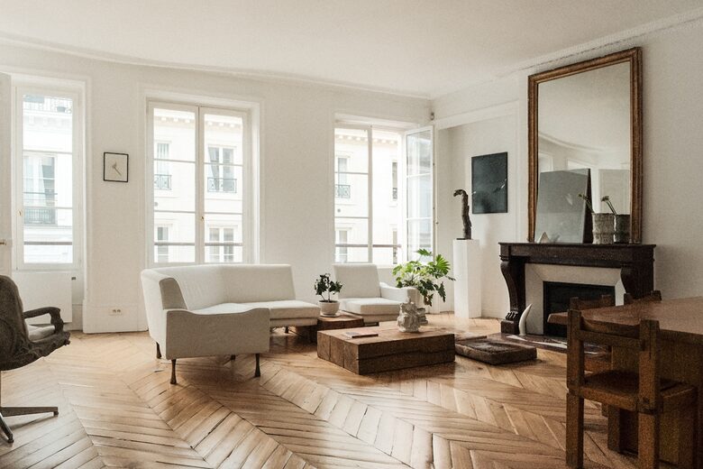 Refined Minimalist Apartment by Paris’s Iconic Passages - Paris, France