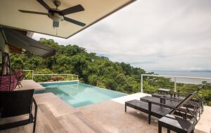 Infinity Edge Pool Above Carara Rainforest and Pacific Coast - Tarcoles, Costa Rica