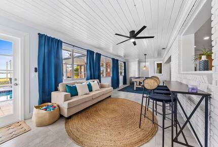 Waterfront Retreat with Pool, Pickleball & Sauna - West Palm Beach, Florida