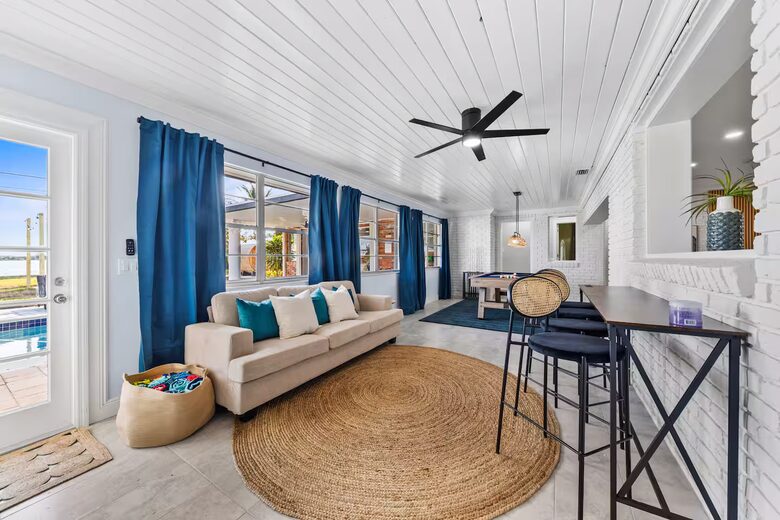 Waterfront Retreat with Pool, Pickleball & Sauna - West Palm Beach, Florida