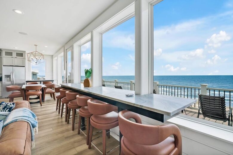 Grand Oceanfront Home on Oak Island - Oak Island, North Carolina
