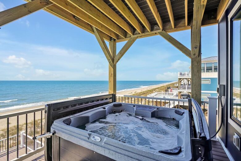 Grand Oceanfront Home on Oak Island - Oak Island, North Carolina