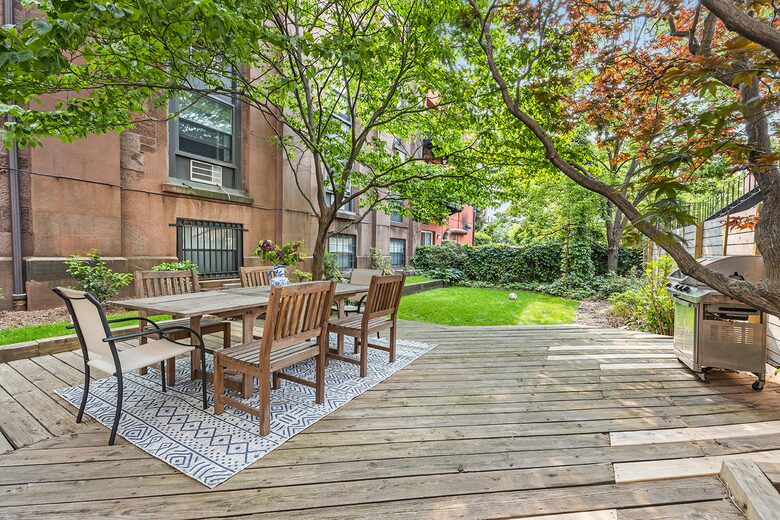 private backyard