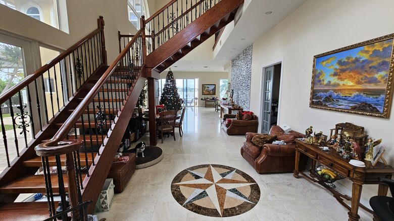 Main house entry