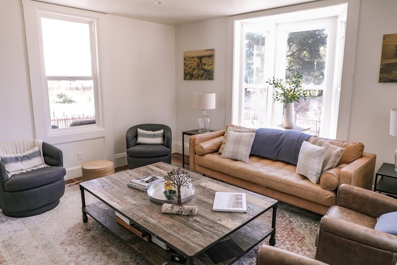 Restored 150-Year-Old Farmhouse at Stemple Creek Ranch - Tomales, California