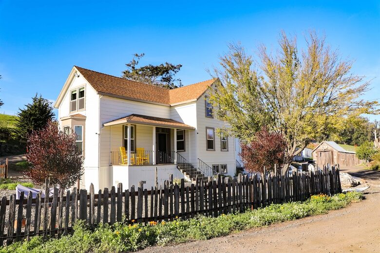 Restored 150-Year-Old Farmhouse at Stemple Creek Ranch - Tomales, California