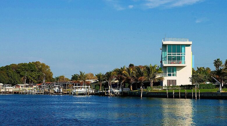 Five-Level Sarasota Waterfront Luxury Home with Rooftop Deck & Terraces - Sarasota, Florida