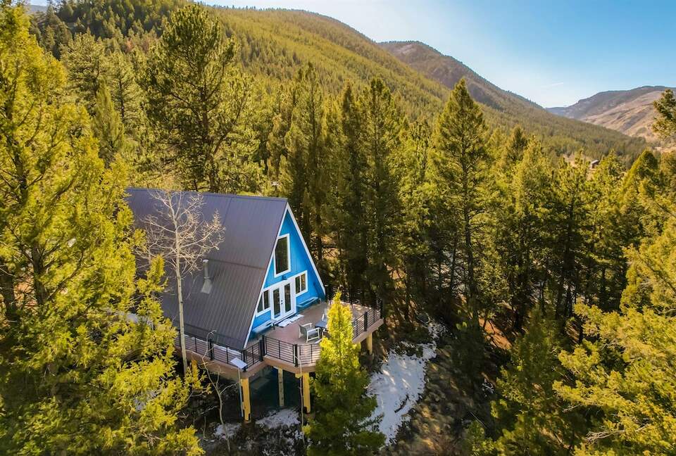 Scandinavian A-Frame with Sauna & Private Forest Trail - Grant, Colorado