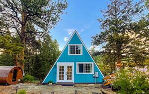 Scandinavian A-Frame with Sauna & Private Forest Trail - Grant, Colorado