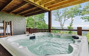 Seven-Acre Mountain Lodge with Long-Range Smoky Views - Maggie Valley, North Carolina