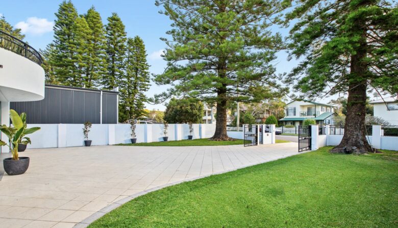 Garage and driveway
