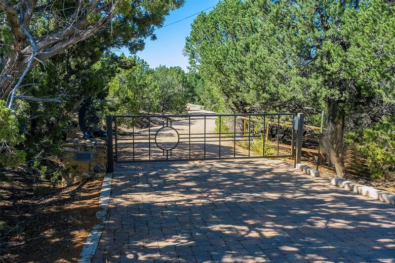 Front driveway with private gate