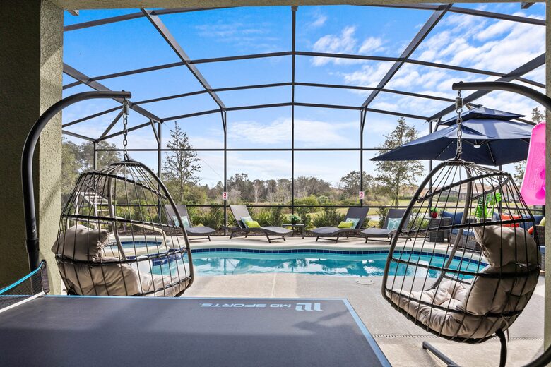 Well Furnished Pool Area not overlooked