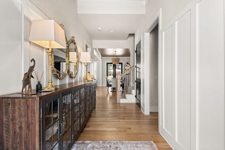 The front entryway welcomes you to this family home