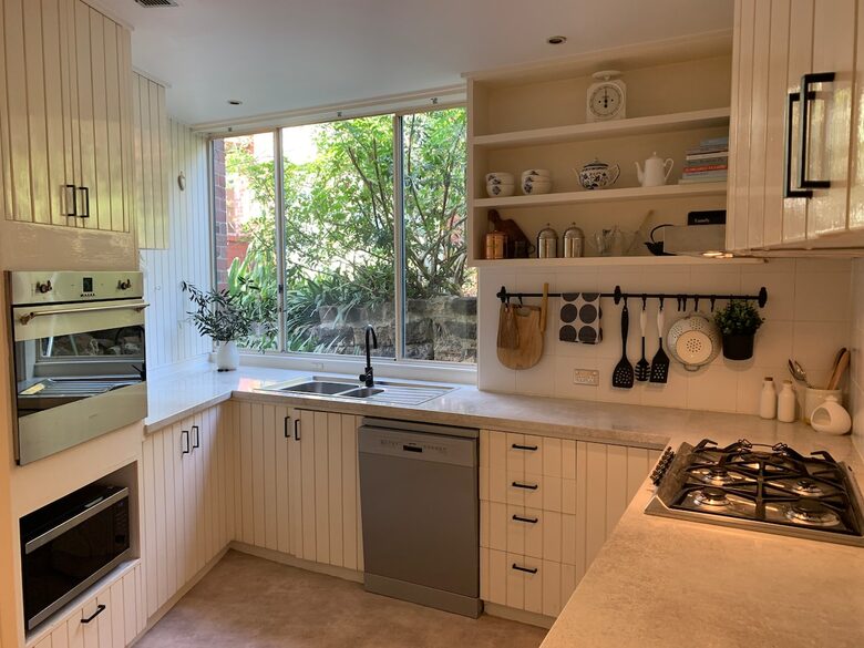 Large kitchen with SMEG appliances