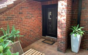 Main entrance to 1930s townhouse