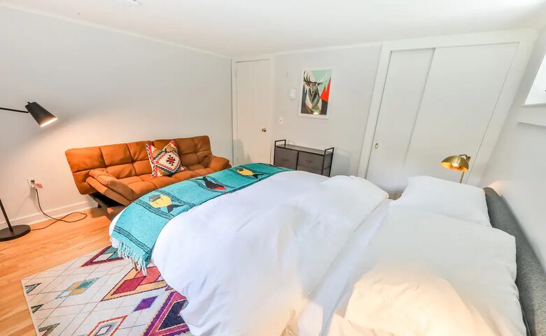 Bedroom 2 - Queen Bed + Sleeper Couch
