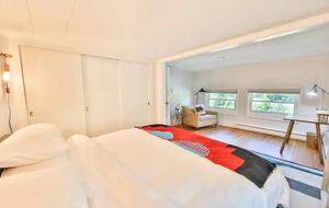 Master Bedroom with view of Creek.
