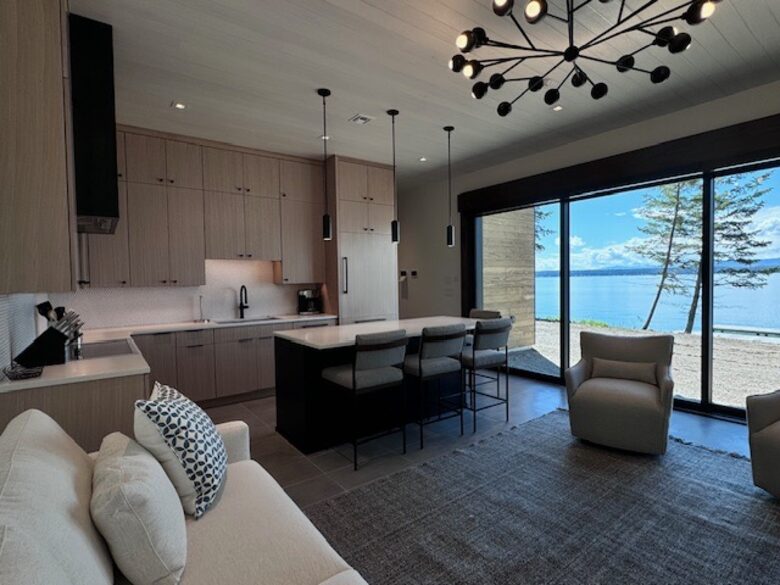 Kitchen and living room