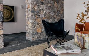 Original stone walls have been carefully preserved.