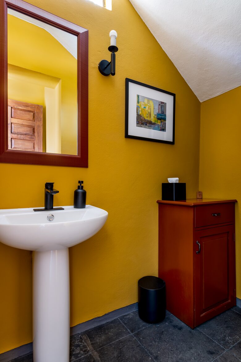 First floor powder room
