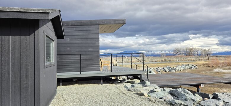 Sierra View Tiny Home Above a Private Pond - Genoa, Nevada