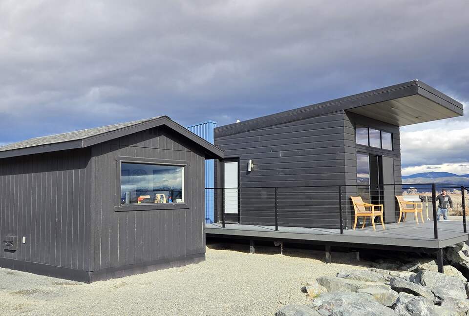 Sierra View Tiny Home Above a Private Pond - Genoa, Nevada