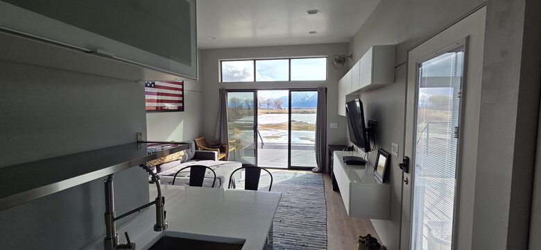 Sierra View Tiny Home Above a Private Pond - Genoa, Nevada