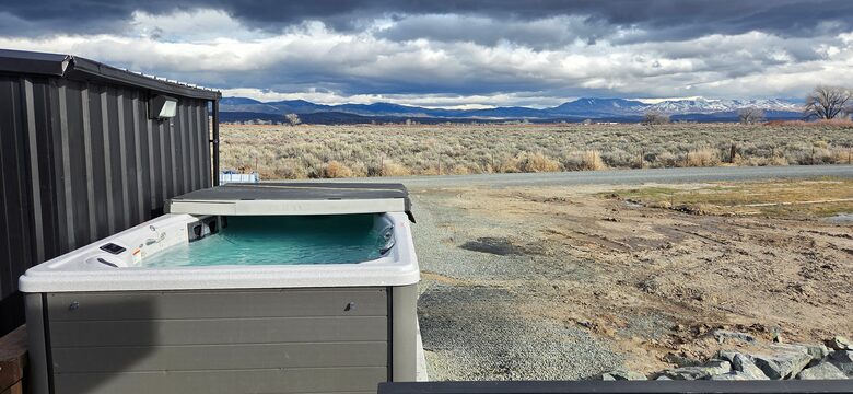 Sierra View Tiny Home Above a Private Pond - Genoa, Nevada