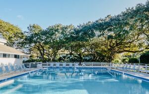 one of three community pools