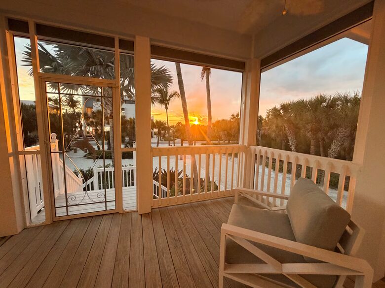 Secluded Gulf Retreat on Palm Island with Private Pool, Dock, Deeded Beach Access ! - Placida, Florida