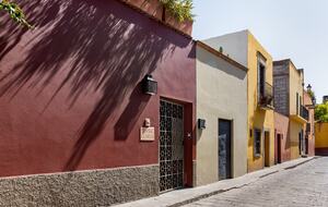 Our flat street -- rare in SMA, five min walk to Parroquia