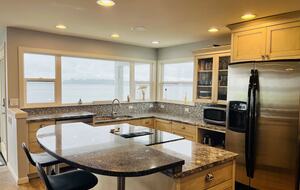 Kitchen with stainless appliances