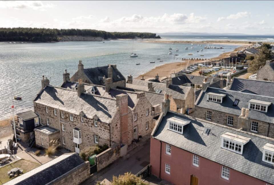 Findhorn House, built in 1775 is the original customs house.