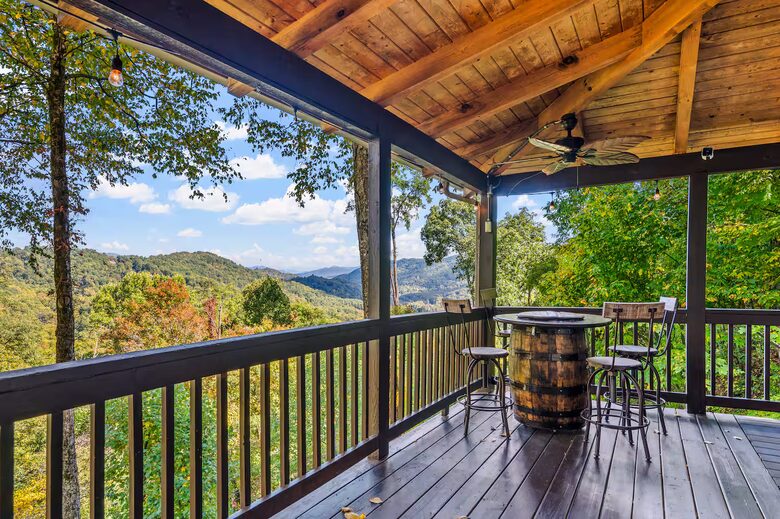 Blue Ridge Cabin with Panoramic Views & Wraparound Decks - Maggie Valley, North Carolina
