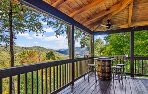 Blue Ridge Cabin with Panoramic Views & Wraparound Decks - Maggie Valley, North Carolina