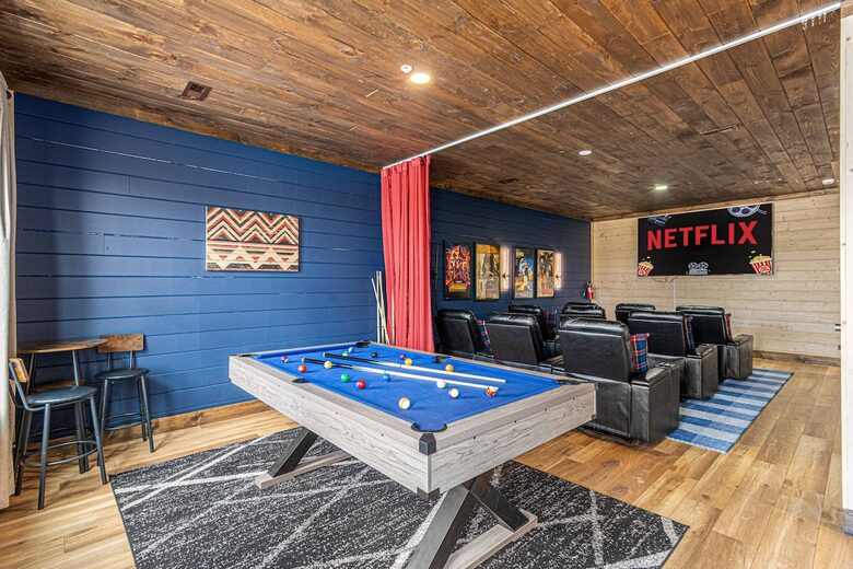 Luxury Cabin Near Pigeon Forge with Indoor Pool, Sports Court & Theater - Sevierville, Tennessee