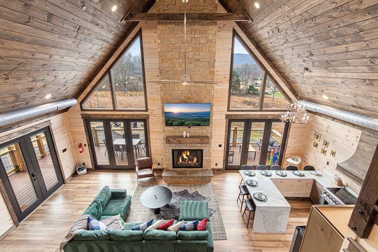 Luxury Cabin Near Pigeon Forge with Indoor Pool, Sports Court & Theater - Sevierville, Tennessee