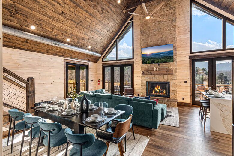 Luxury Cabin Near Pigeon Forge with Indoor Pool, Sports Court & Theater - Sevierville, Tennessee