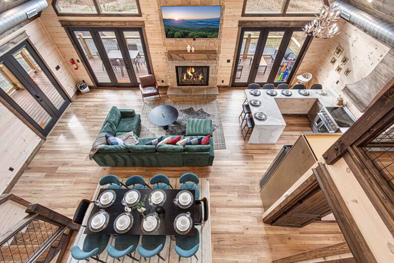 Luxury Cabin Near Pigeon Forge with Indoor Pool, Sports Court & Theater - Sevierville, Tennessee