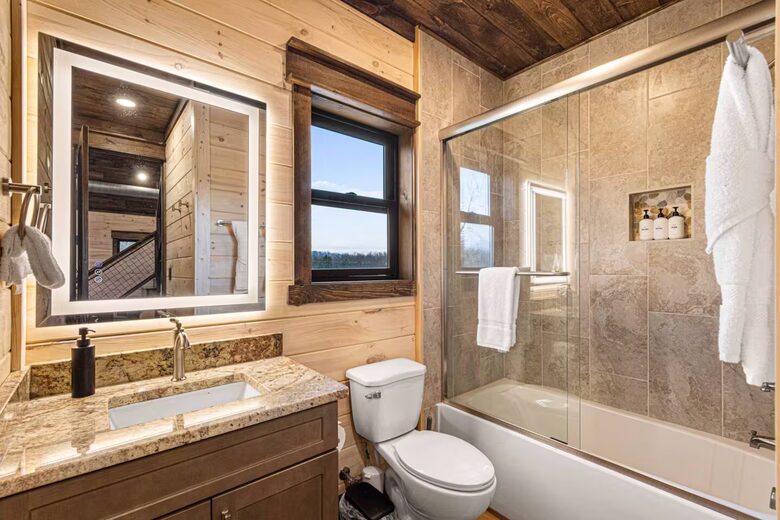 Luxury Cabin Near Pigeon Forge with Indoor Pool, Sports Court & Theater - Sevierville, Tennessee