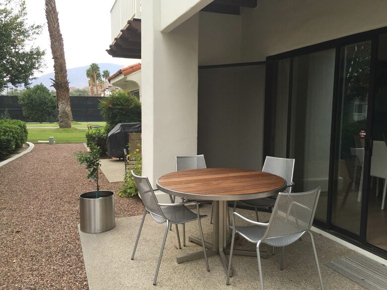 Outdoor bbq area