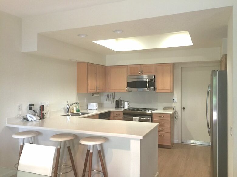 Open plan kitchen