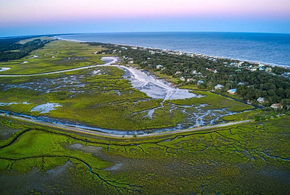 Aerial view of Edisto near our house