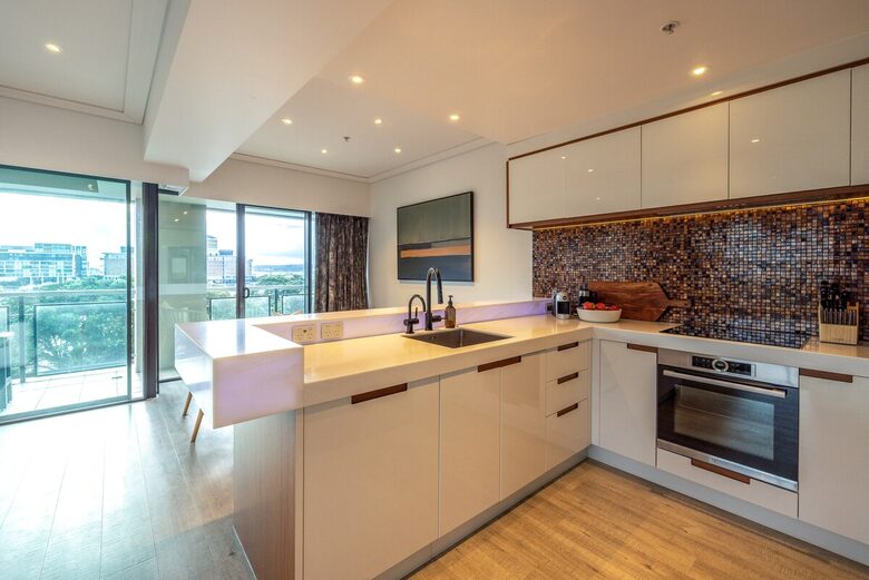 Apartamento en Viaduct Harbour con vistas al horizonte y al puerto deportivo - Auckland, Nueva Zelanda