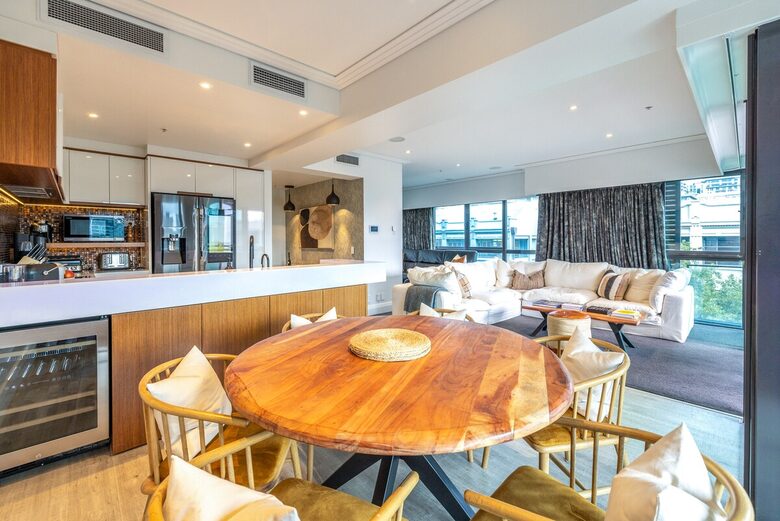 Apartamento en Viaduct Harbour con vistas al horizonte y al puerto deportivo - Auckland, Nueva Zelanda