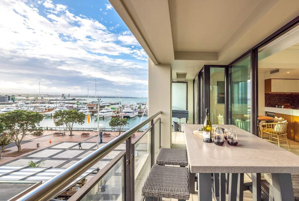 Apartamento en Viaduct Harbour con vistas al horizonte y al puerto deportivo - Auckland, Nueva Zelanda