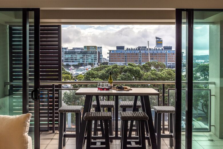 Apartamento en Viaduct Harbour con vistas al horizonte y al puerto deportivo - Auckland, Nueva Zelanda