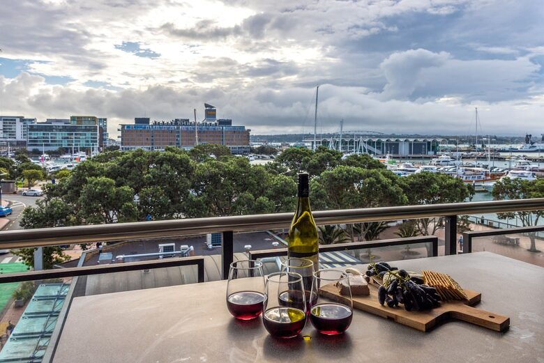 Apartamento en Viaduct Harbour con vistas al horizonte y al puerto deportivo - Auckland, Nueva Zelanda