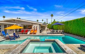 A Desert Modern Stay Centered Around Poolside Mountain Views - Palm Springs, California